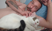 autor mit seiner Katze